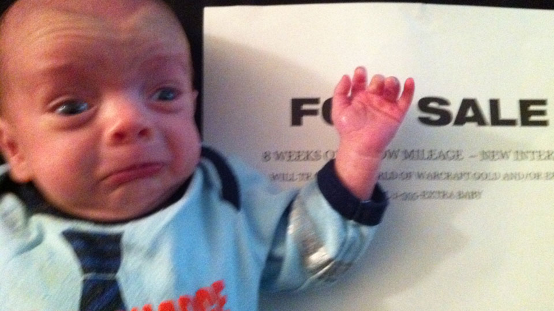 Illustration for article titled Apparently I'm Not Allowed to Sell My Children for Online Gaming Money Either